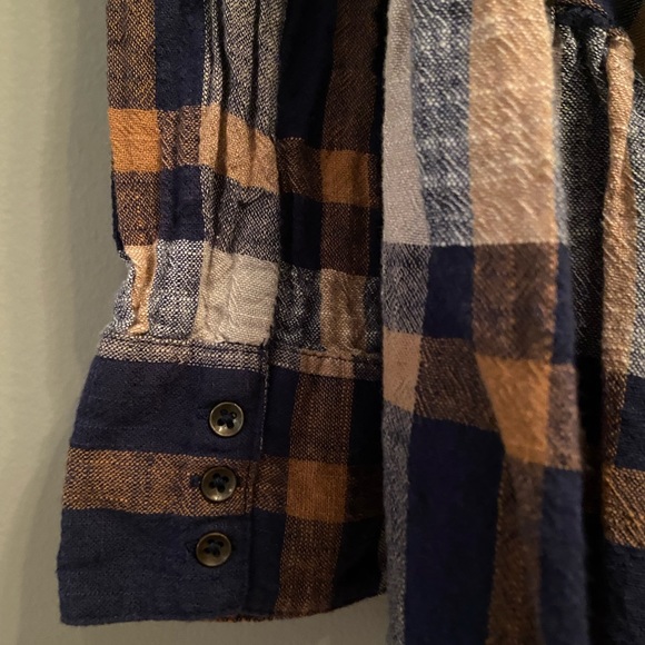 Free People Peppy in Plaid Button Up Blouse, Size XS - Picture 12 of 13